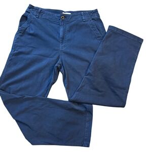 ASKK NY women's Chino Pants and OVD high rise Straight‎ Leg Casual 27 blue USA